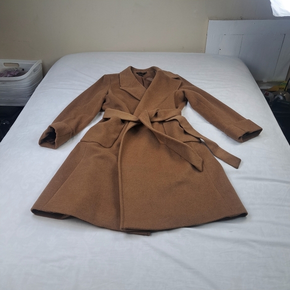Lauren Ralph Lauren Belted Wool & Cashmere Blend Wrap Coat Size 16 - Picture 11 of 16